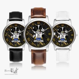 Irish Myers Irish Coat of Arms Irish Watch Leather Strap Classic Quartz Watch
