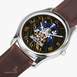 Irish Seward Irish Coat of Arms Irish Watch Leather Strap Classic Quartz Watch