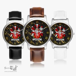 Irish Shevlin Irish Coat of Arms Irish Watch Leather Strap Classic Quartz Watch