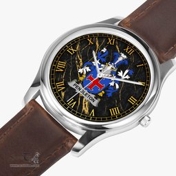 Irish Pendleton Irish Coat of Arms Irish Watch Leather Strap Classic Quartz Watch