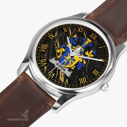 Irish Orpen Irish Coat of Arms Irish Watch Leather Strap Classic Quartz Watch