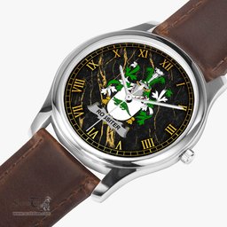 Irish Rossiter Irish Coat of Arms Irish Watch Leather Strap Classic Quartz Watch