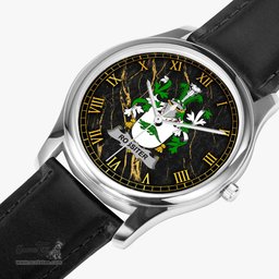Irish Rossiter Irish Coat of Arms Irish Watch Leather Strap Classic Quartz Watch