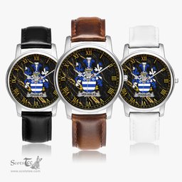 Irish Venables Irish Coat of Arms Irish Watch Leather Strap Classic Quartz Watch