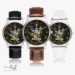 Irish Stoney Irish Coat of Arms Irish Watch Leather Strap Classic Quartz Watch