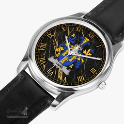 Irish Vane Irish Coat of Arms Irish Watch Leather Strap Classic Quartz Watch