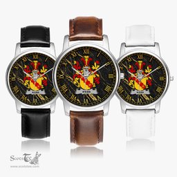 Irish Webb Irish Coat of Arms Irish Watch Leather Strap Classic Quartz Watch