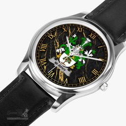Irish Murphy Wexford Irish Coat of Arms Irish Watch Leather Strap Classic Quartz Watch