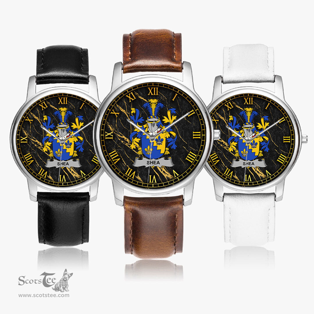 Irish Shea or O Shee Irish Coat of Arms Irish Watch Leather Strap Classic Quartz Watch