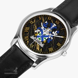 Irish Slater or Slator Irish Coat of Arms Irish Watch Leather Strap Classic Quartz Watch