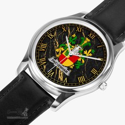 Irish Packenham Irish Coat of Arms Irish Watch Leather Strap Classic Quartz Watch