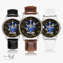 Irish Nash or Naish Irish Coat of Arms Irish Watch Leather Strap Classic Quartz Watch