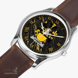 Irish Tanner Irish Coat of Arms Irish Watch Leather Strap Classic Quartz Watch