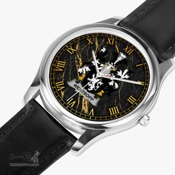 Irish Westropp Irish Coat of Arms Irish Watch Leather Strap Classic Quartz Watch