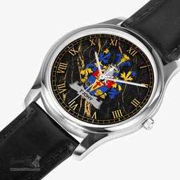 Irish Tuohy or O Toohey Irish Coat of Arms Irish Watch Leather Strap Classic Quartz Watch