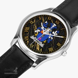 Irish Turnly or Turnley Irish Coat of Arms Irish Watch Leather Strap Classic Quartz Watch