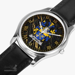 Irish Shinnick Irish Coat of Arms Irish Watch Leather Strap Classic Quartz Watch