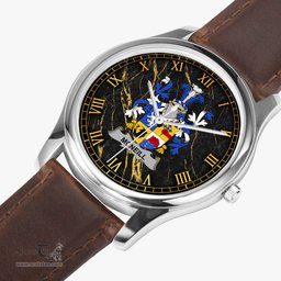 Irish Neill or McNeill Irish Coat of Arms Irish Watch Leather Strap Classic Quartz Watch
