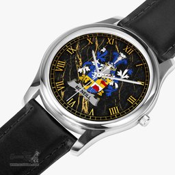 Irish Neill or McNeill Irish Coat of Arms Irish Watch Leather Strap Classic Quartz Watch