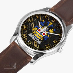 Irish Torway Irish Coat of Arms Irish Watch Leather Strap Classic Quartz Watch