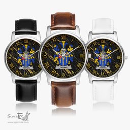 Irish Tipping Irish Coat of Arms Irish Watch Leather Strap Classic Quartz Watch