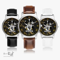 Irish Stapleton Irish Coat of Arms Irish Watch Leather Strap Classic Quartz Watch