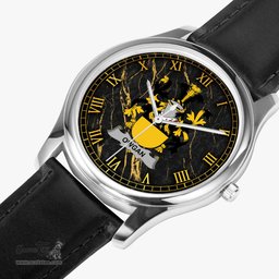 Irish Owgan Irish Coat of Arms Irish Watch Leather Strap Classic Quartz Watch