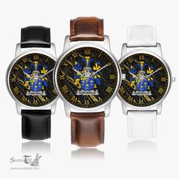 Irish Somerville Irish Coat of Arms Irish Watch Leather Strap Classic Quartz Watch