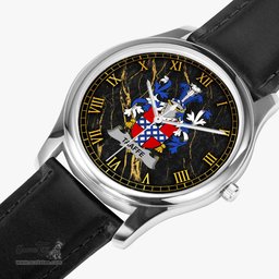 Irish Taaffe Irish Coat of Arms Irish Watch Leather Strap Classic Quartz Watch
