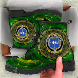 Irish House of MACGORMAN Coat of Arms Family Crest Ireland Leather Boots Celtic Tree Boots