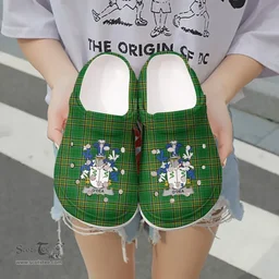 Irish Dea or O'Dea Coat of Arms Family Crest Ireland Clogs Irish National Tartan Irish County Clogs