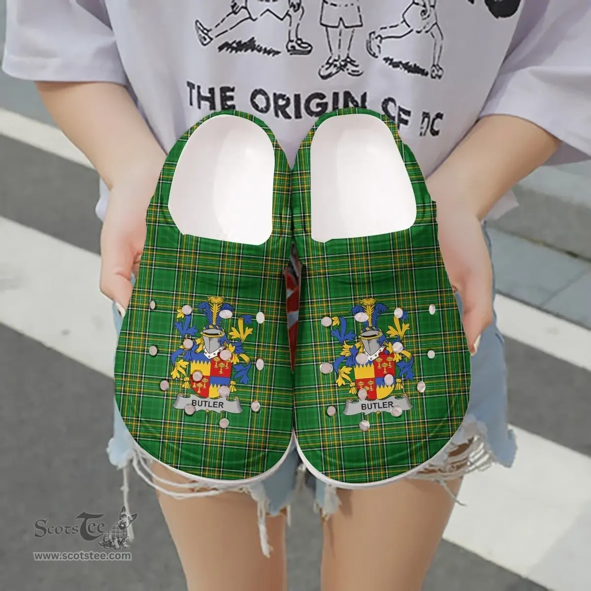 Irish Butler Coat of Arms Family Crest Ireland Clogs Irish National Tartan Irish County Clogs