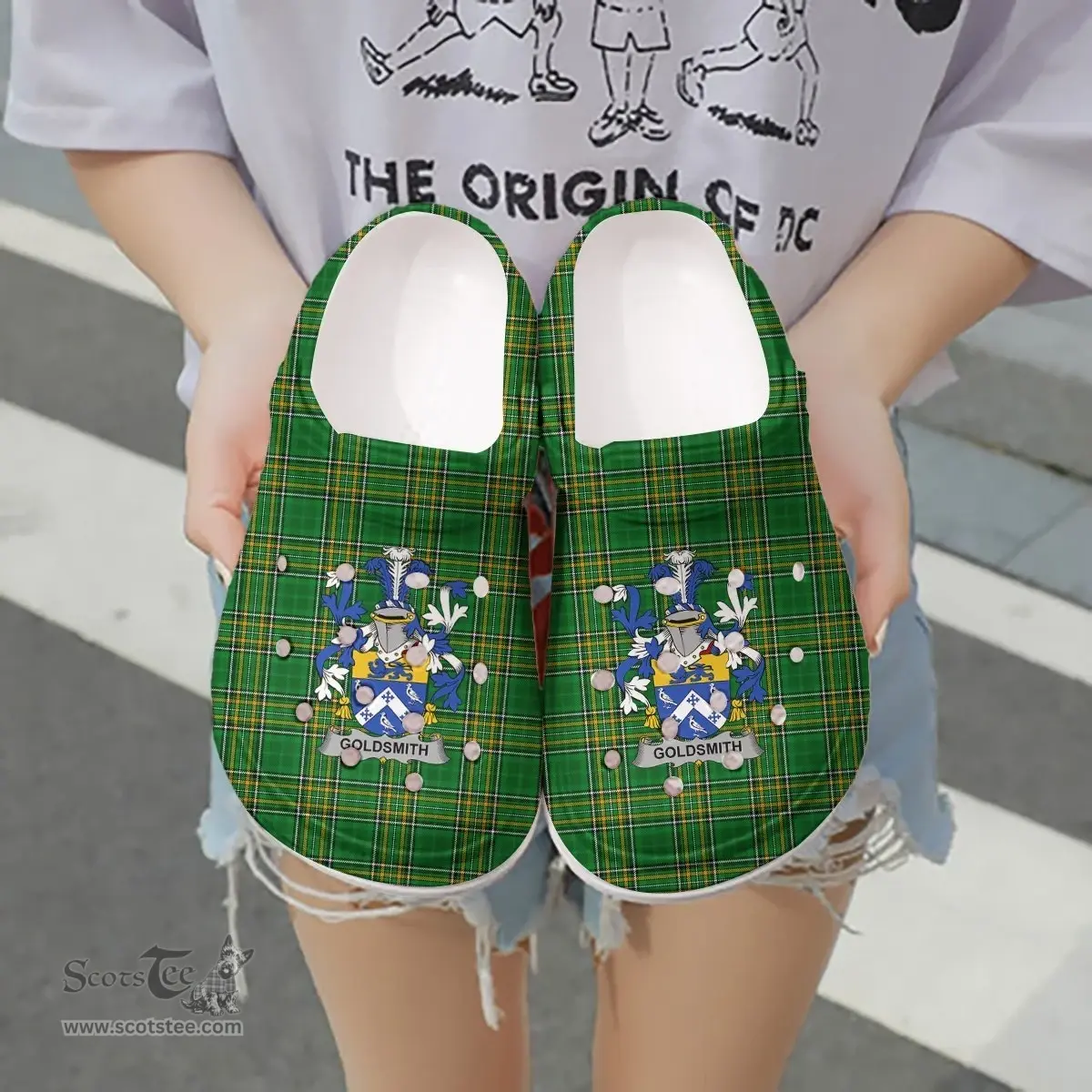 Irish Goldsmith Coat of Arms Family Crest Ireland Clogs Irish National Tartan Irish County Clogs
