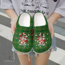 Irish Hartigan or O'Hartagan Coat of Arms Family Crest Ireland Clogs Irish National Tartan Irish County Clogs