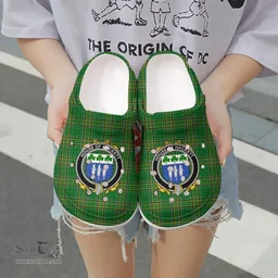 Irish House of HACKETT Coat of Arms Family Crest Ireland Clogs Irish National Tartan Irish County Clogs