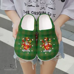 Irish Lea or McLea Coat of Arms Family Crest Ireland Clogs Irish National Tartan Irish County Clogs