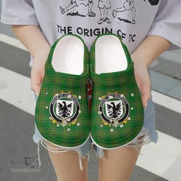 Irish House of O'MORIARTY Coat of Arms Family Crest Ireland Clogs Irish National Tartan Irish County Clogs