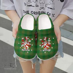 Irish Kingston Coat of Arms Family Crest Ireland Clogs Irish National Tartan Irish County Clogs