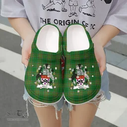 Irish Wren or Wrenn Coat of Arms Family Crest Ireland Clogs Irish National Tartan Irish County Clogs