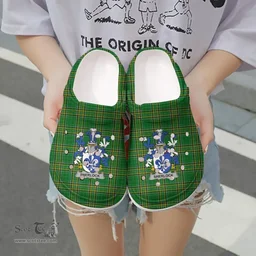 Irish Sherlock Coat of Arms Family Crest Ireland Clogs Irish National Tartan Irish County Clogs