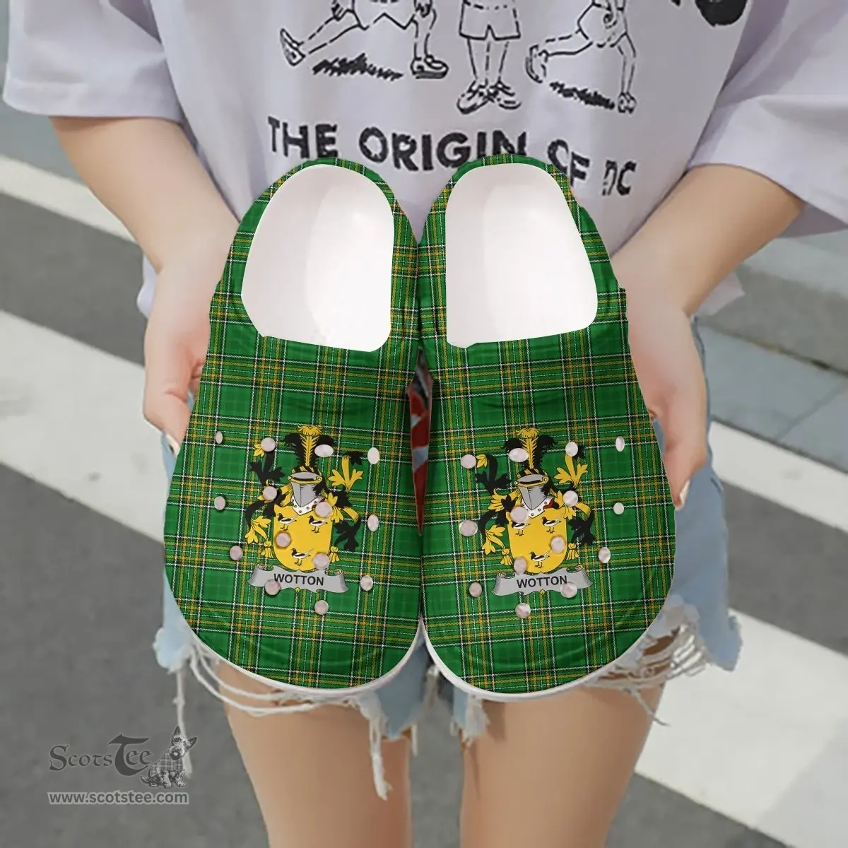 Irish Wotton Coat of Arms Family Crest Ireland Clogs Irish National Tartan Irish County Clogs