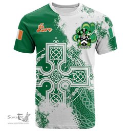 Irish Bulkeley Coat of Arms Irish Family Crest T Shirt Irish Celtic Cross T Shirt