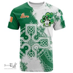 Irish Driscoll or O Driscoll Coat of Arms Irish Family Crest T Shirt Irish Celtic Cross T Shirt