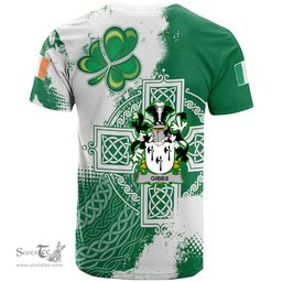 Irish Gibbs Coat of Arms Irish Family Crest T Shirt Irish Celtic Cross T Shirt
