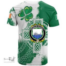 Irish House of O CAHILL Coat of Arms Irish Family Crest T Shirt Irish Celtic Cross T Shirt
