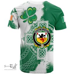 Irish House of O DALY Coat of Arms Irish Family Crest T Shirt Irish Celtic Cross T Shirt