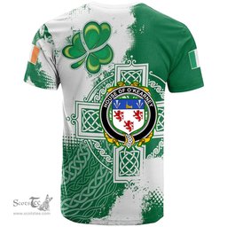 Irish House of O KEARNEY Coat of Arms Irish Family Crest T Shirt Irish Celtic Cross T Shirt