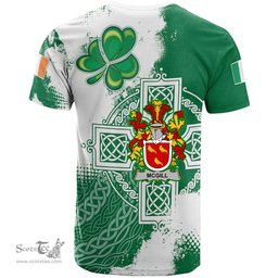 Irish McGill Coat of Arms Irish Family Crest T Shirt Irish Celtic Cross T Shirt