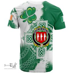 Irish House of O GALVIN Coat of Arms Irish Family Crest T Shirt Irish Celtic Cross T Shirt