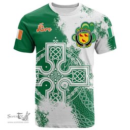 Irish House of O GORMLEY Coat of Arms Irish Family Crest T Shirt Irish Celtic Cross T Shirt